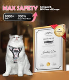 Cat Harness and Leash Set Escape Proof Reflective Adjustable Vest