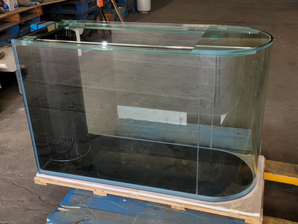 Rose Cherry Color * 120g Reef-Ready Glass Peninsula Bullet Bullnose U-Shape Aquarium Set