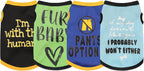 Dog Shirt Set 8 Pack Breathable Puppy Clothes Summer Fall XS-3XL