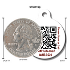 PetHub QR ID Pet Tag - KIss Me I'm Rescued