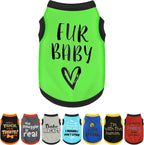Dog Shirt Set 8 Pack Breathable Puppy Clothes Summer Fall XS-3XL