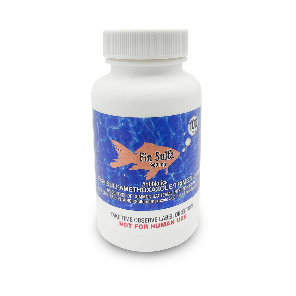 Fish Sulfa 960mg Tablets for Aquarium Fish – 100 Count – Water Care Support