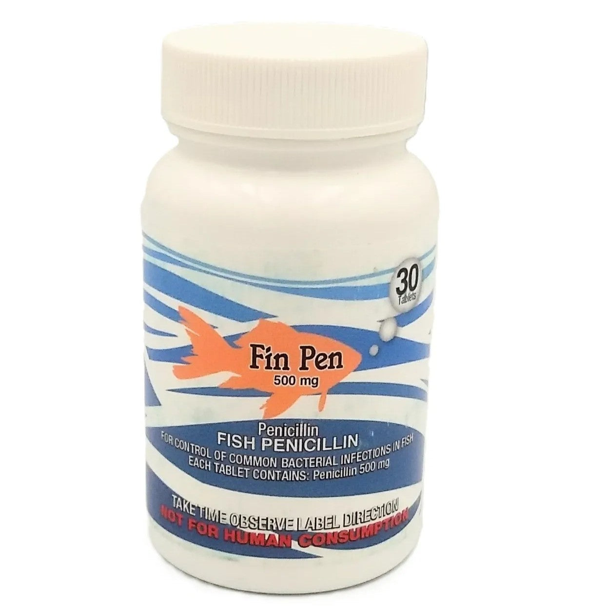 Fish Pen 500mg Tablet for Aquarium Fish – 30 Count – Water Care Support