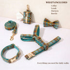 Autumn Blue Plaid Set