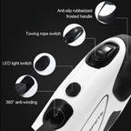 Pet Dog Automatic Retractable Fiber Night Safety LED Automatic Leash