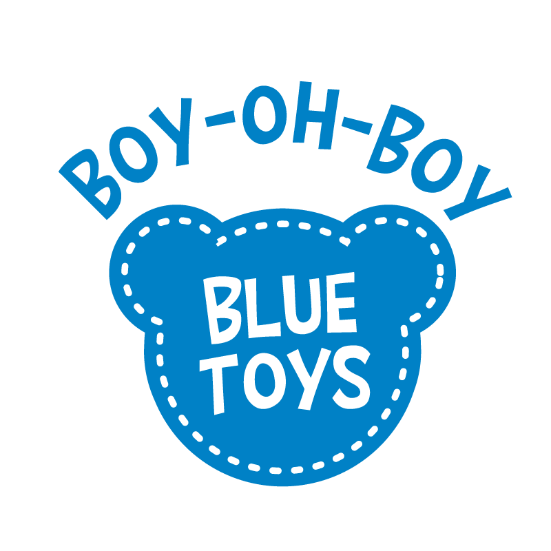 Boy-oh-Boy Blue Dog & Puppy Toys: Choose Squeak or No Squeak / All Sizes