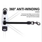 Pet Dog Automatic Retractable Fiber Night Safety LED Automatic Leash