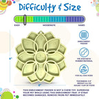 Mandala Softie eTray Shallow Slow Feeder Dog Bowl with Suction Cups |  USA Made