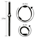 Sahara Black Silicone Dog Collar - Apple AirTag = AT00017