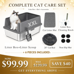 XXL 304 Stainless Steel Cat Litter Box