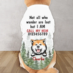 Personalized Dog AOP Big Dog's Tank Top - Gift Idea For Your Dog - Not All Who Wander Are Lost But I Am Call My Mom