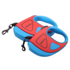 Pet Dog Automatic Retractable Fiber Night Safety LED Automatic Leash