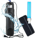 75-200 Gallon Aquarium UV Filter 300GPH Submersible Green Clean