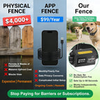 GPS Wireless Dog Fence System Waterproof Rechargeable for up to 2 Dogs