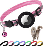 AirTag Cat Collar – Secure & Stylish Reflective Breakaway Collar with Holder & Bell