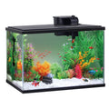 Glass 29 Gallon Aquarium with plastic top only,Black, 30.2''L X 12.44''W X 21.18''H