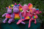 Rainbow Elephant Knottie® Plush Dog Toy