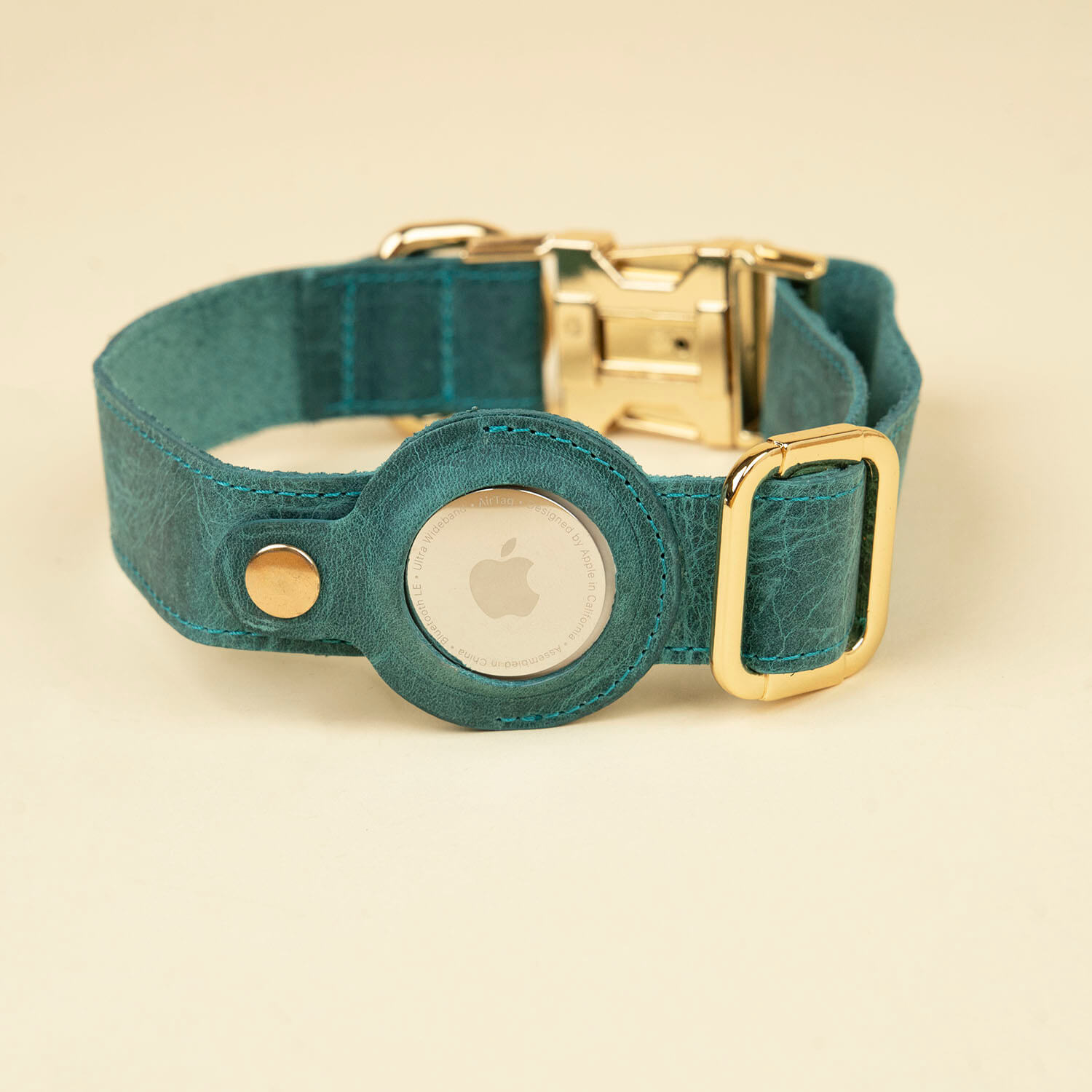 Stylish Leather AirTag Dog Collar - Quad Color Set - Davie