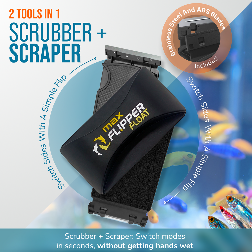 Flipper MAX FLOAT 2 in 1 Magnetic Aquarium Algae Cleaner