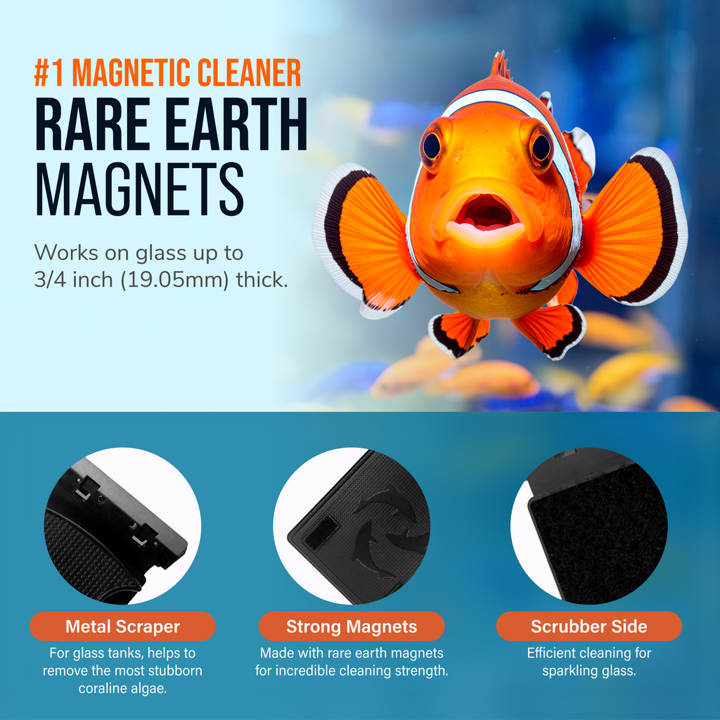 Flipper MAX FLOAT 2 in 1 Magnetic Aquarium Algae Cleaner