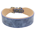 The Wide Luxe Collar - Padded Leather for Large Dogs