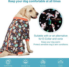 Dog Recovery Pajamas – Space Astronaut Print, UV Pullover for Large Dogs