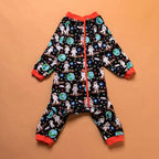 Dog Recovery Pajamas – Space Astronaut Print, UV Pullover for Large Dogs