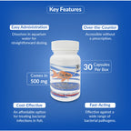 Fish Pen 500mg Tablet for Aquarium Fish – 30 Count – Water Care Support