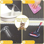 Cat Litter Mat – Waterproof, Double Layer for Clean Floors