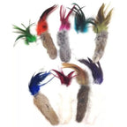 GoCat Da Fur Thing Cat Toy, Rabbit Fur and Feather Toy Stuffed with Catnip