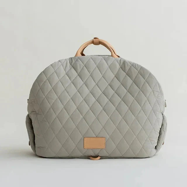 The Verona Luxe Carrier - Quilted Designer Pet Tote-
