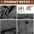 Quick-Drying Microfiber Dog Towel – Super Absorbent & Soft