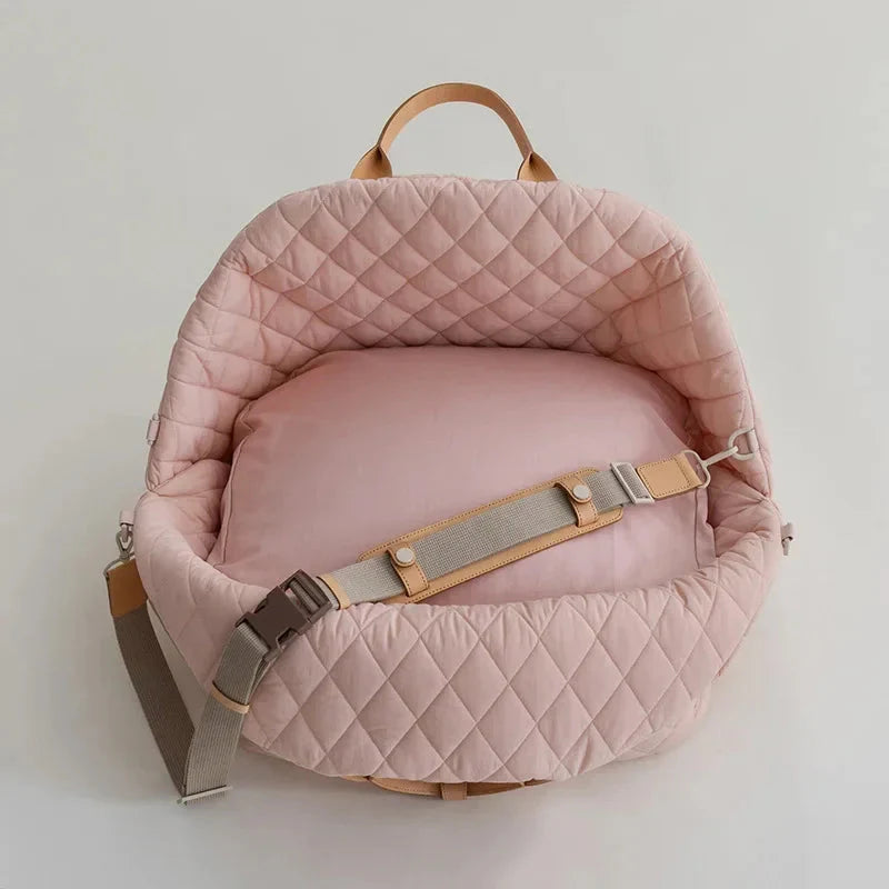 The Verona Luxe Carrier - Quilted Designer Pet Tote-