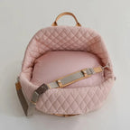 The Verona Luxe Carrier - Quilted Designer Pet Tote-