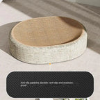 Aa 2in1 Cat Scratching Board Protect Furniture Grinding Claw Toys Oval Sisal weaving Wear-resistant Cat Nest Cat Accessories