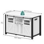Heavy Duty Aquarium Stand With Power Outlets And Barn Door