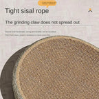 Aa 2in1 Cat Scratching Board Protect Furniture Grinding Claw Toys Oval Sisal weaving Wear-resistant Cat Nest Cat Accessories