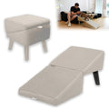 2-in-1 Convertible Wooden Home Step Stool Dog Ramp Stairs, Dog Ramp Ottoman, Folding Non Slip Split Ottoman Doggie Ramp