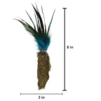 GoCat Da Fur Thing Cat Toy, Rabbit Fur and Feather Toy Stuffed with Catnip