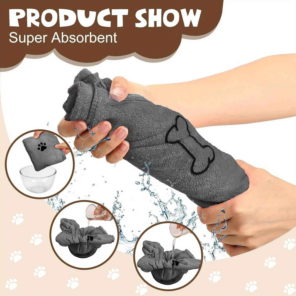 Quick-Drying Microfiber Dog Towel – Super Absorbent & Soft