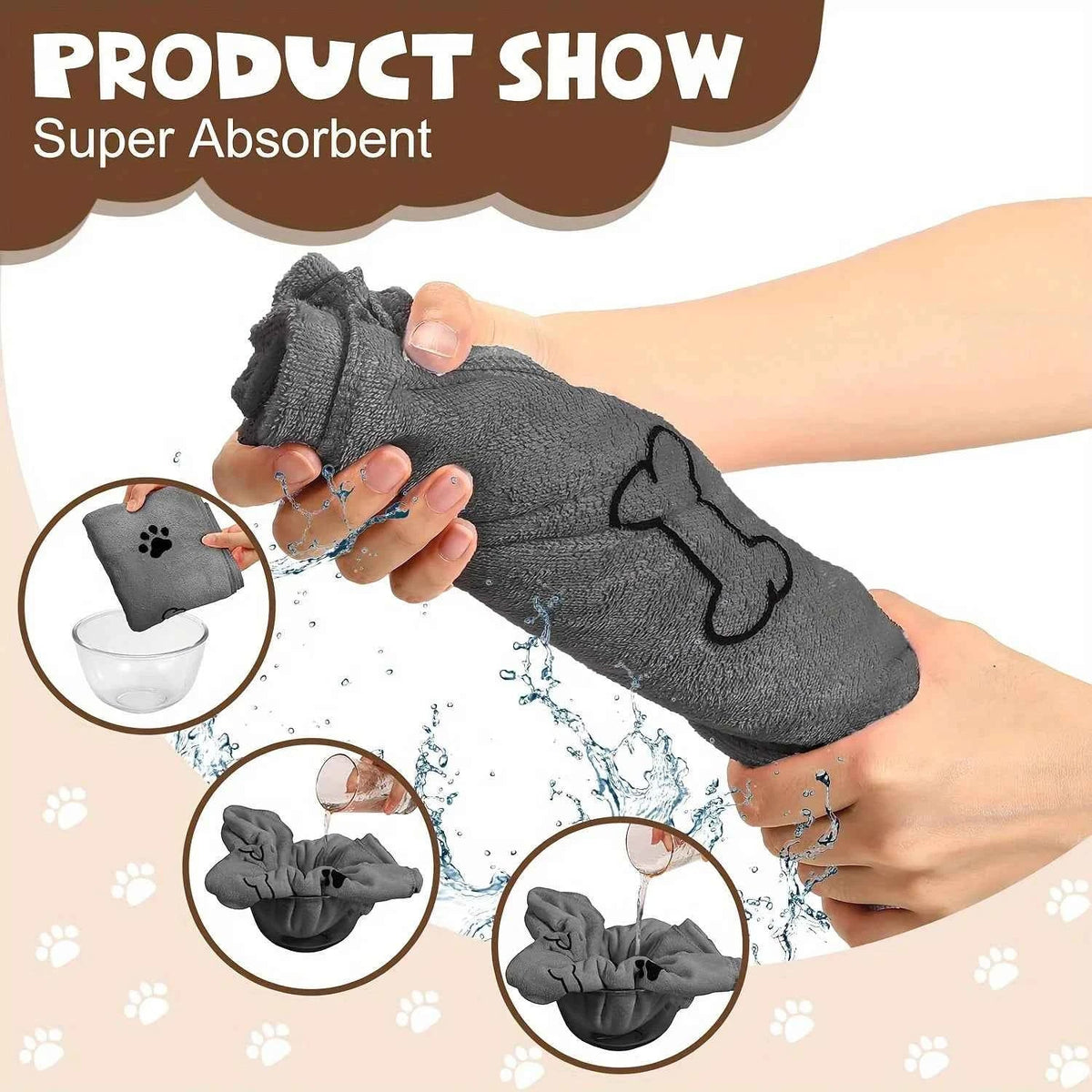 Quick-Drying Microfiber Dog Towel – Super Absorbent & Soft