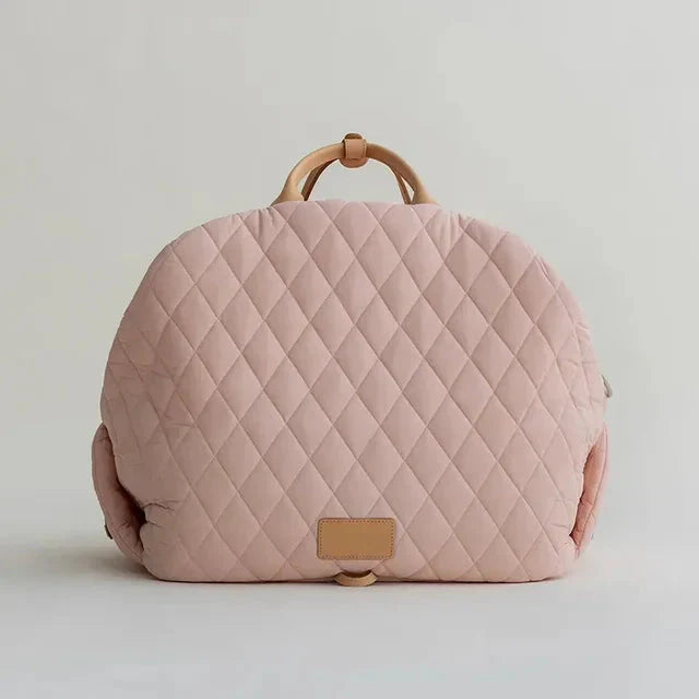 The Verona Luxe Carrier - Quilted Designer Pet Tote-