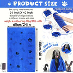 Quick-Drying Microfiber Dog Towel – Super Absorbent & Soft