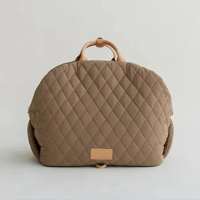 The Verona Luxe Carrier - Quilted Designer Pet Tote-