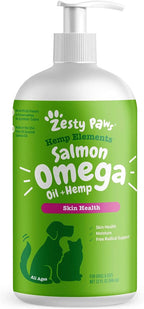 Zesty Paws Wild Alaskan Omega-3 Oil for Pets - 8.5 oz | Premium Skin & Coat Support