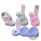 Automatic Pet Feeder and Water Fountain Double Bowl