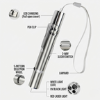 3-in-1 Laser Pet Toy & UV Flashlight Pen