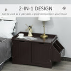 Cat Litter Box Nightstand End Table Enclosure