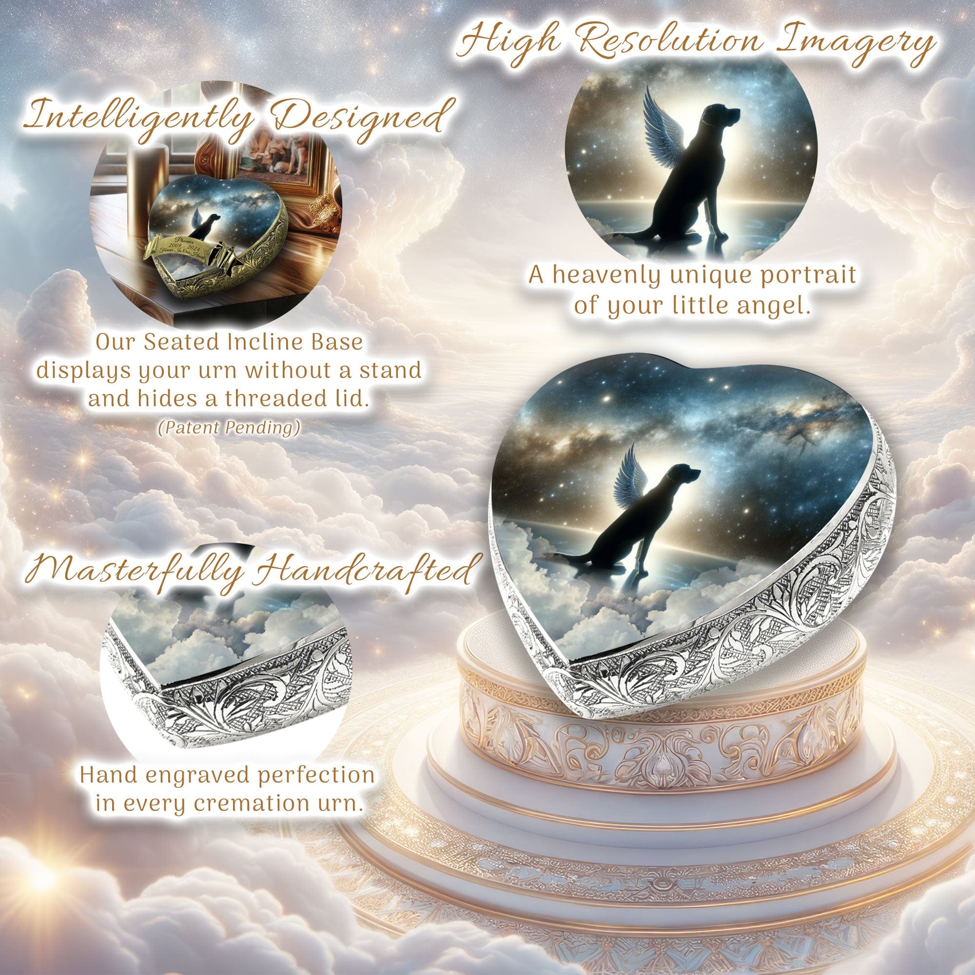 Any Breed - Galaxy Glitter Dog Urn