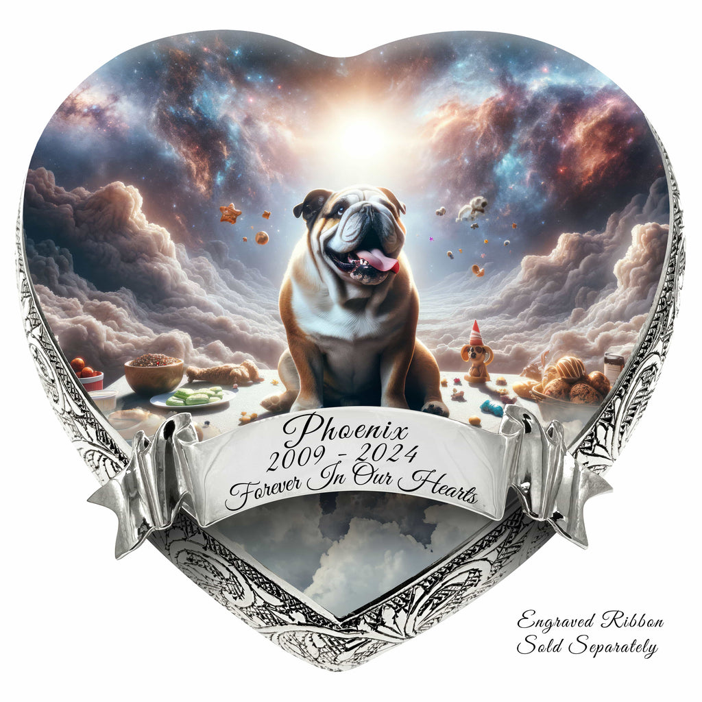 Bulldog Dog Urn - Cosmic Charm Urn for Dog Ashes